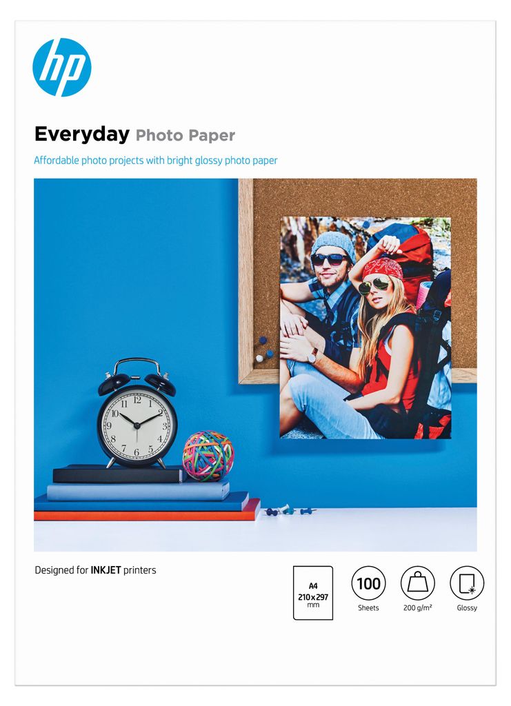 HP Carta Fotografica Everyday Q2510A lucida 200 gm A4 210 Immagine del prodotto 