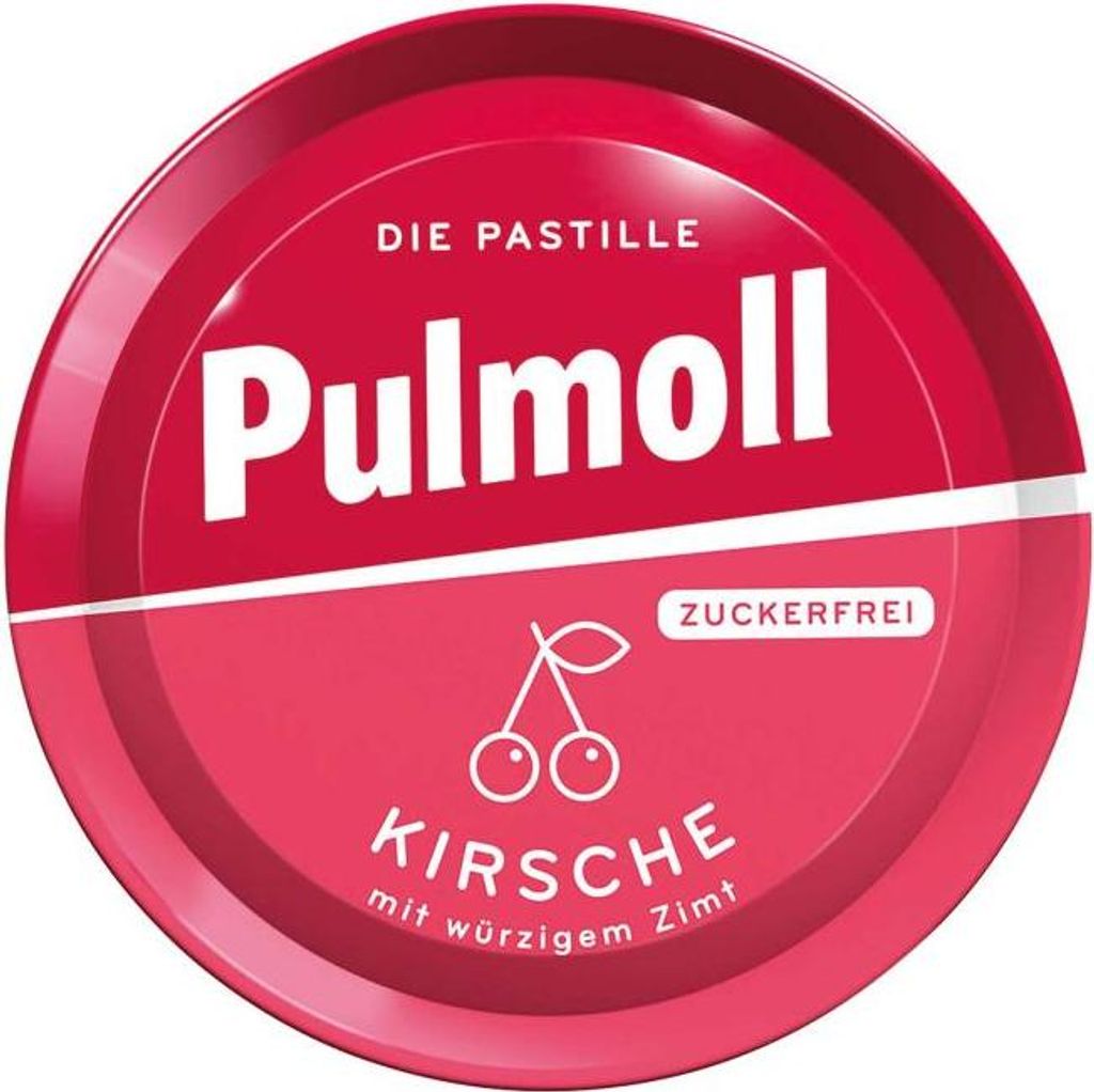 PULMOLL cukierki na kaszel wiśnia z pikantnym cynamonem bez Zdjęcie produktu 