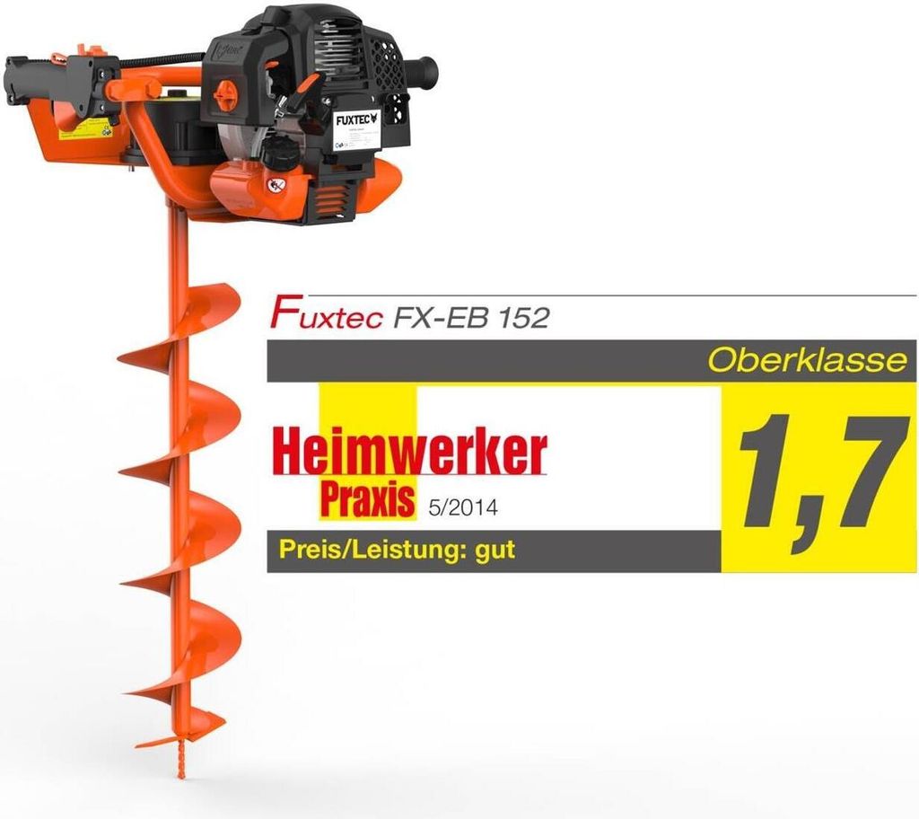 FUXTEC Erdbohrgerät | inkl. 100,150,200mm Aufsätze | Produktbild 2