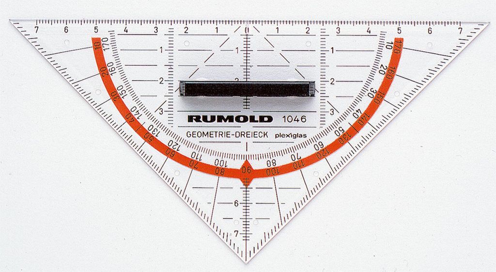 RUMOLD Geometriedreieck 1046 16cm Acrylglas transparent