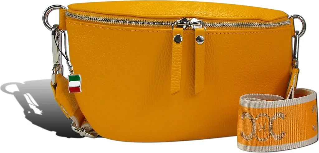 Florence Sac Bandoulière Jaune Cuir Multicolore D2OTF807Y pour Femme