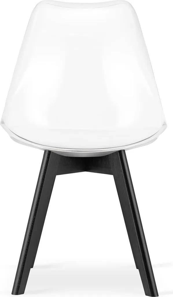 Set 3 Sedie MARK Trasparenti Gambe Nere: Arreda con Luce e Stile - 3