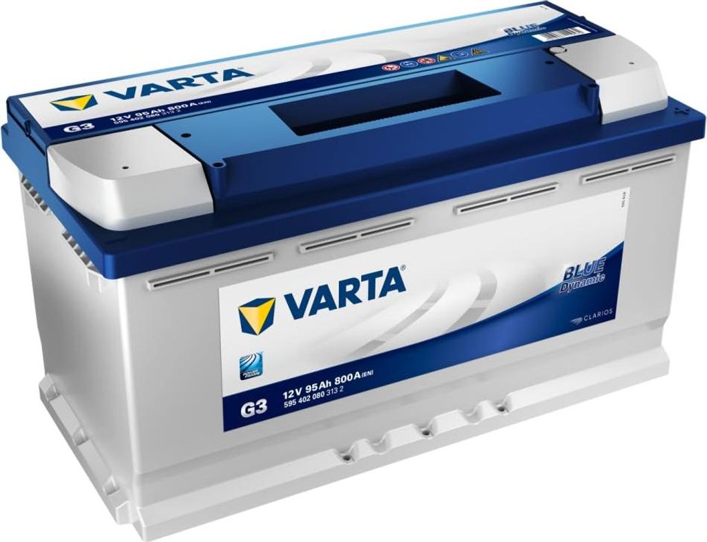 Varta Blue Dynamic 595 402 080, 95 Ah, 12 V, 800 A, Auto, Obrázok produktu 