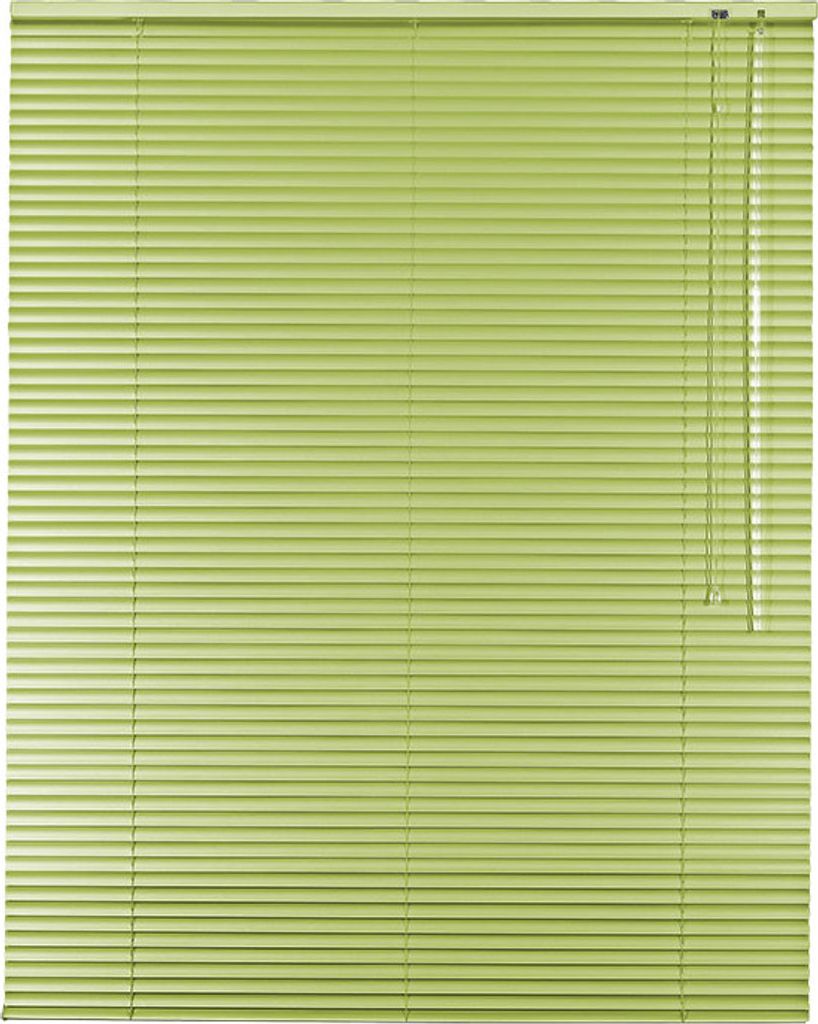Alu Jalousie Aluminiumjalousie 100 x 180 cm limone/apfelgrün Rollo Jalousette Bedienseite rechts