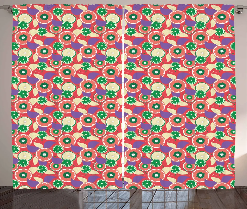 ABAKUHAUS Tenda Limoni Psichedelici 280x175 cm | Eccellenza Tessile