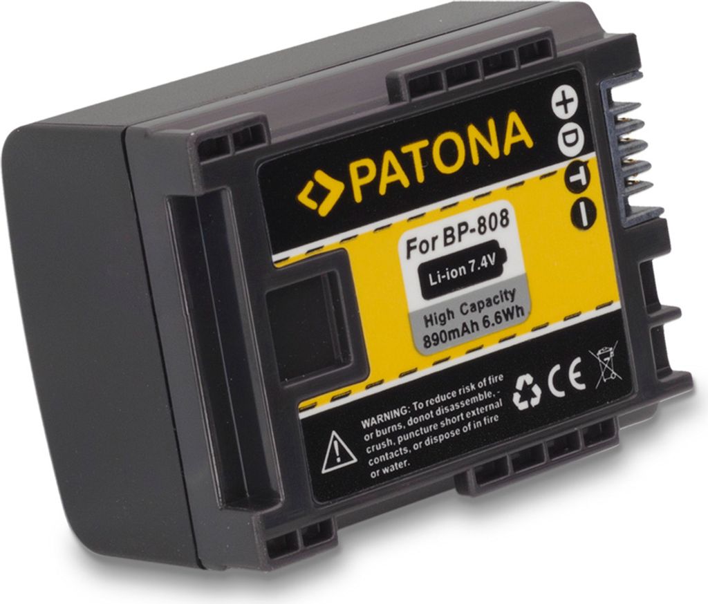 PATONA 1083, Canon, 890 mAh, 7,4 V, Lithium-Ion (Li-Ion)