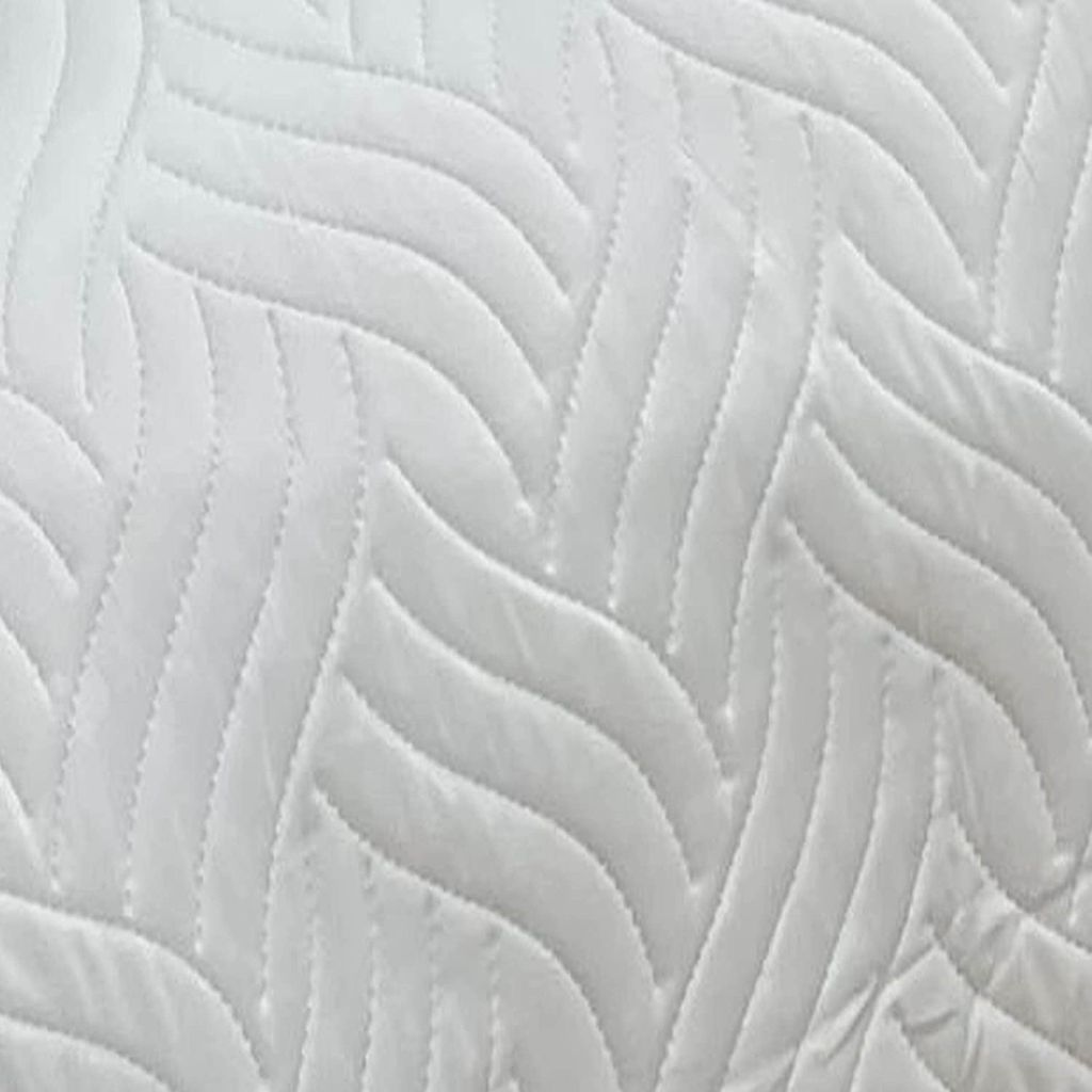 Tagesdecke Bettüberwurf 220x240 cm weiß Uni Einfarbig Produktbild 2