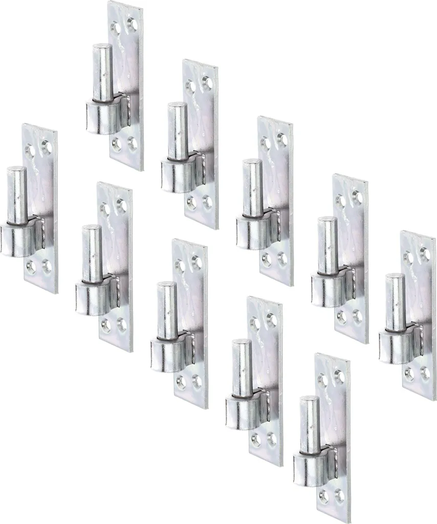 Fixation de portail lourd avec gond sur plaque Ø16 mm set de 10 pces