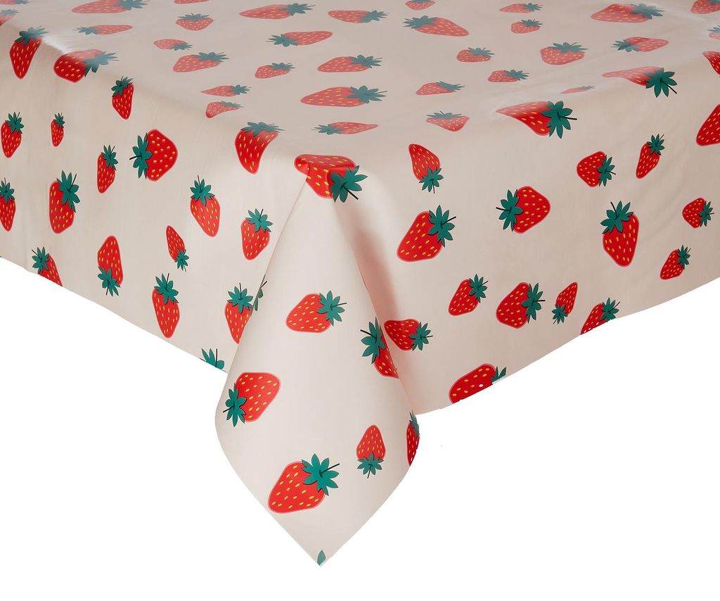 BUTLERS Wachstischdecke WATERPROOF Strawberry Produktbild 
