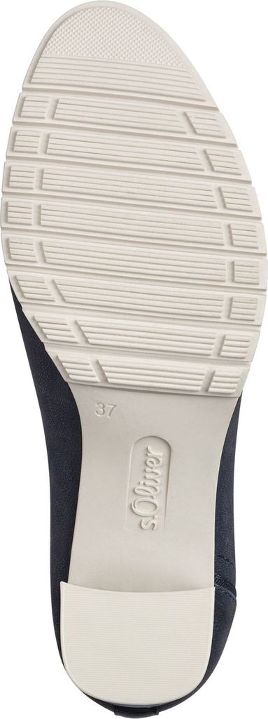 s.Oliver Damen Pumps sportlich hoher Blockabsatz 5-22402-42, Größe:41 EU, Farbe:Blau
