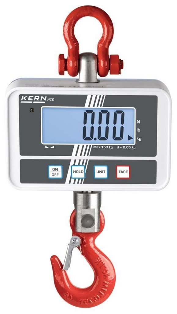 KERN & SOHN Kranwaage, 150 kg, Weiß, LCD, 2,8 cm, 1,2 kg