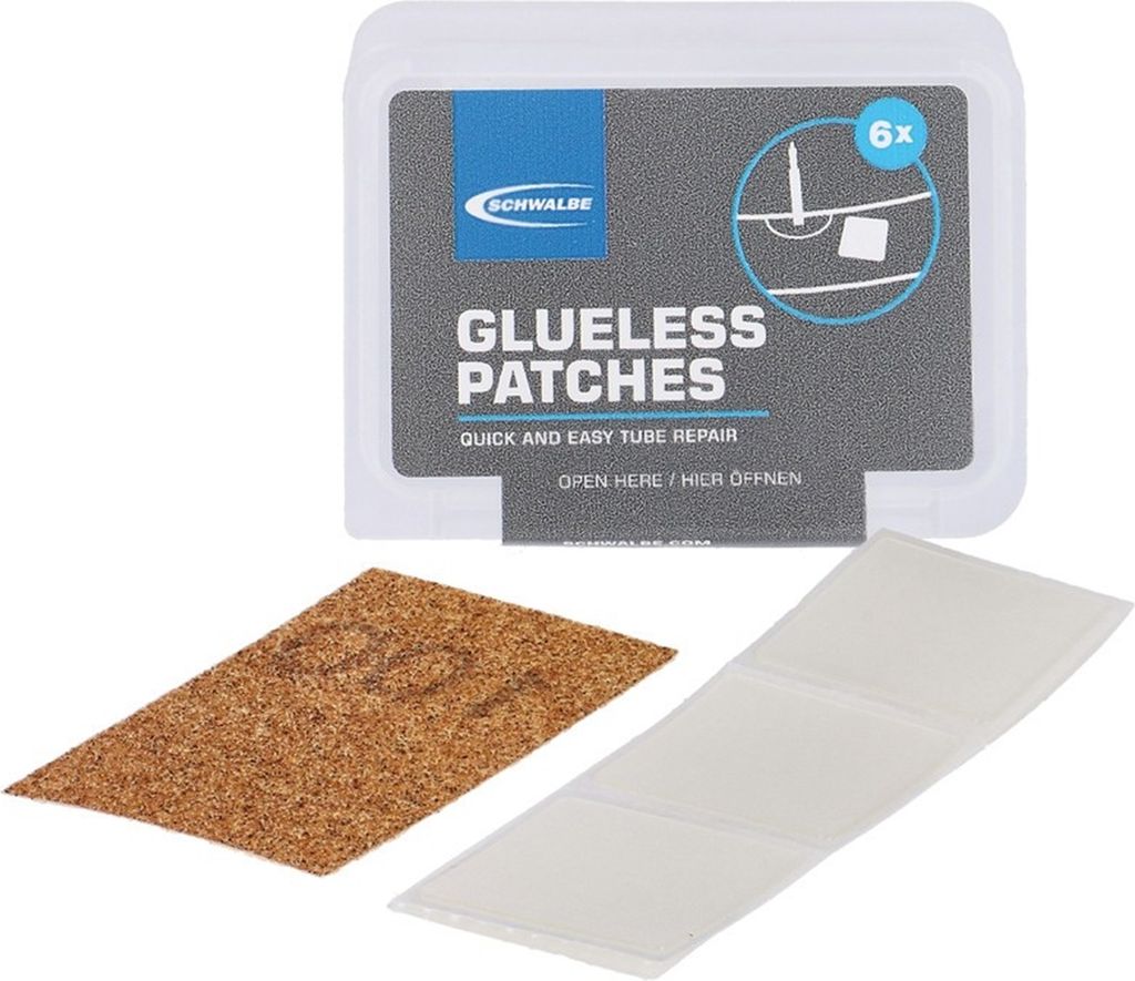 Schwalbe Glueless Patches 6 toppe autoadesive per tubi Immagine del prodotto 