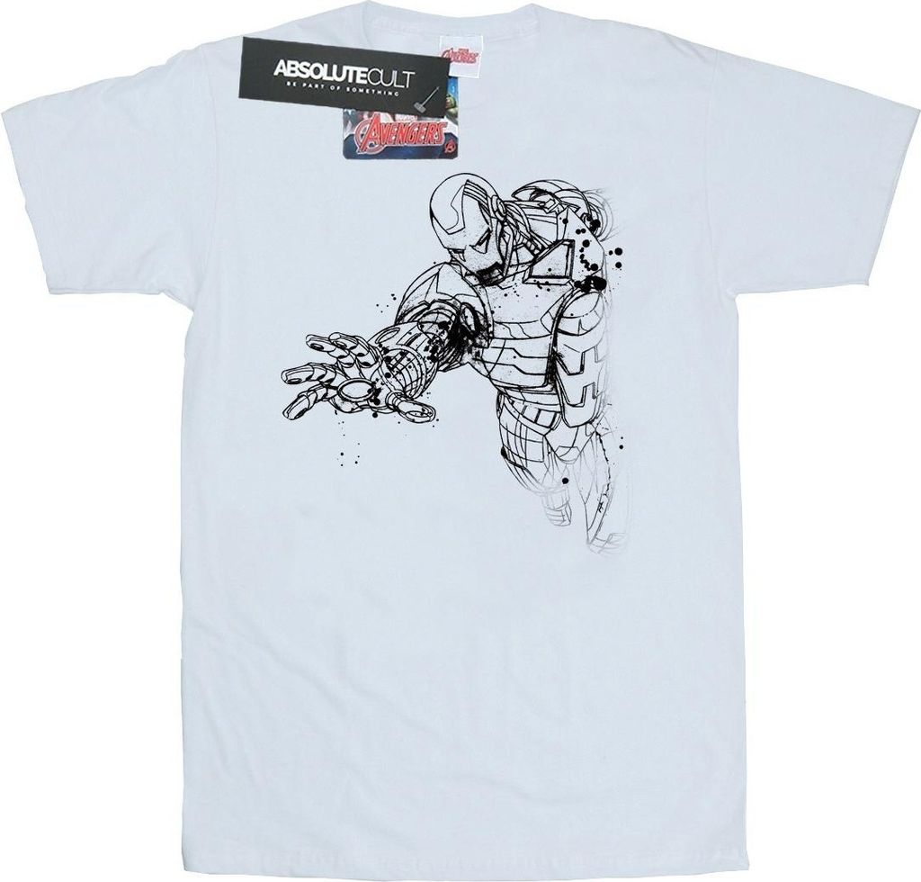 Marvel - "Avengers" T-Shirt für Herren BI6040 (XL) (Weiß)