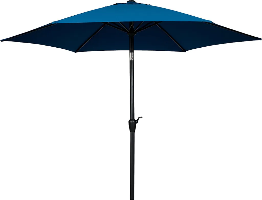 Parasol bleu marine ø3m Joakim avec toile robuste et mât aluminium