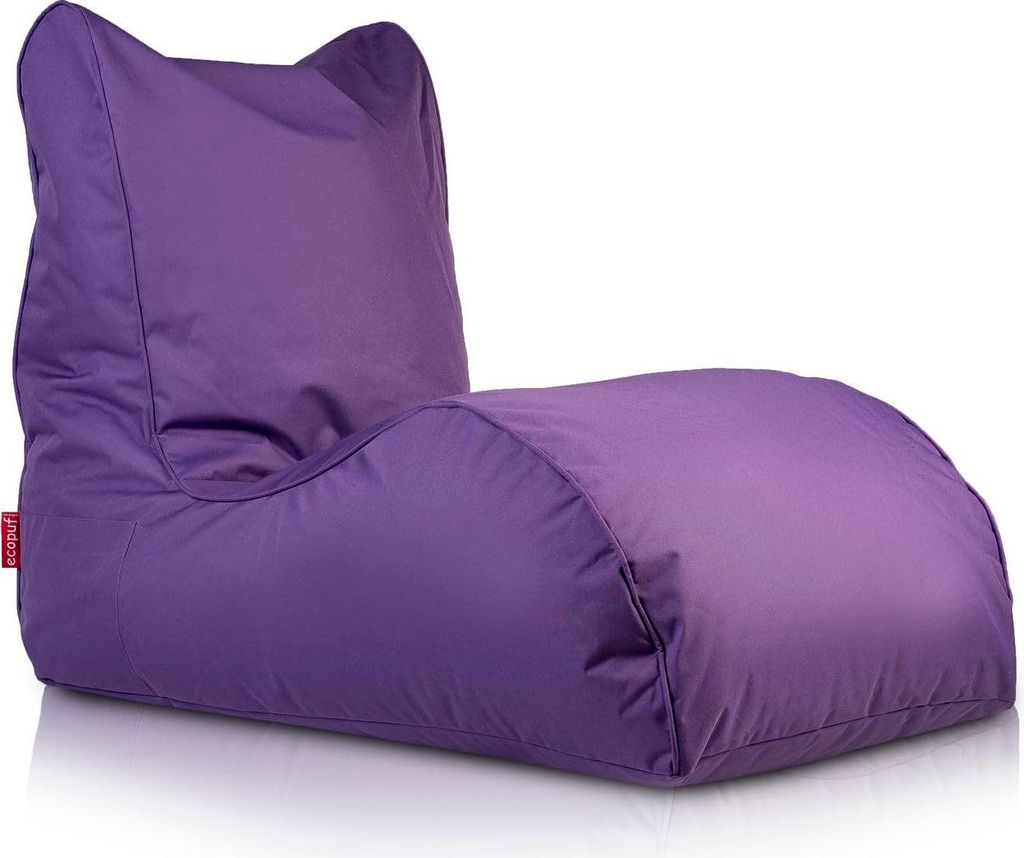 Ecopuf - Sitzsack, Pouf Sessel aus Polyester, Stoffsack Naomi, Farbe Violett Nc5