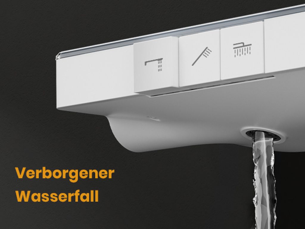 EMKE Duschsystem mit Thermostat, 36x24cm Regenduschkopf, Produktbild 6