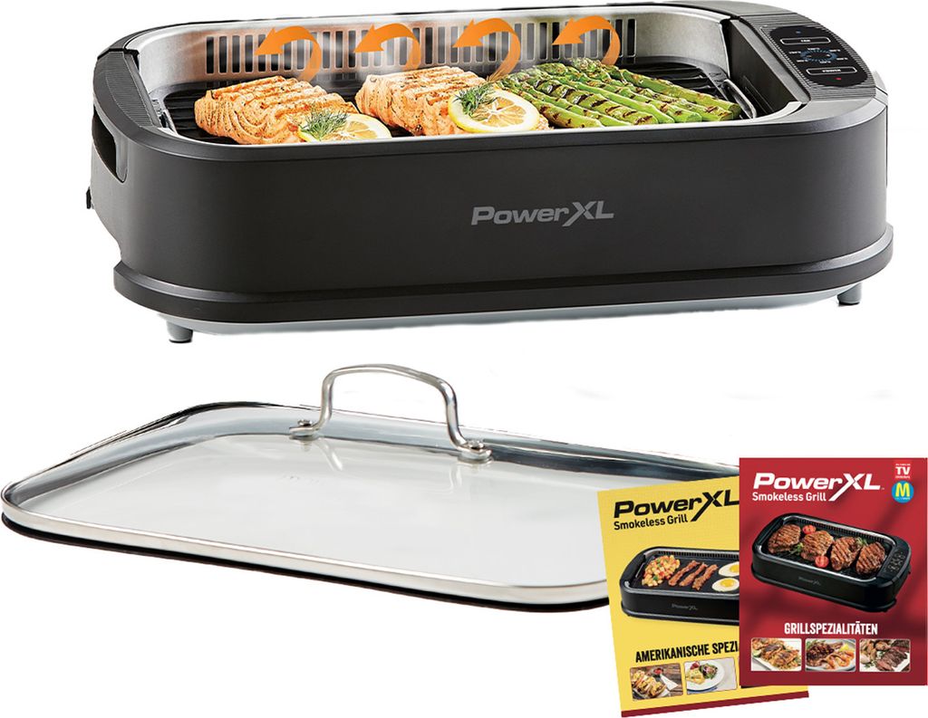 PowerXL Smokeless Grill - elektrischer Tischgrill mit Deckel