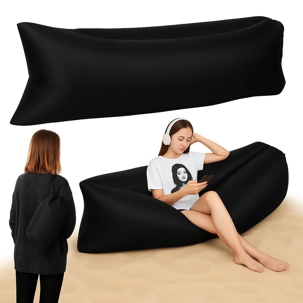 Lazy bag sofa nadmuchiwana rozkładana plażowa leżak fotel Zdjęcie produktu 