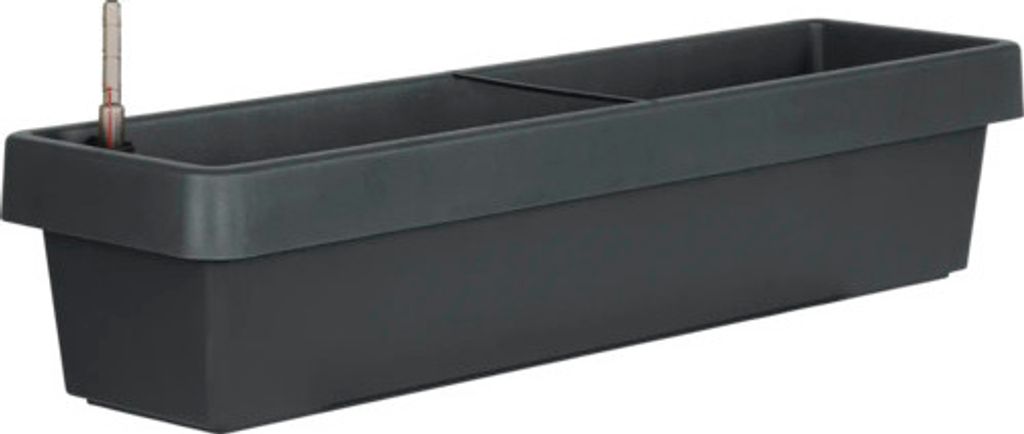Geli Bewässerungsblumenkasten VIVA Anthrazit 80 x 21,2 cm - Produktbild 4