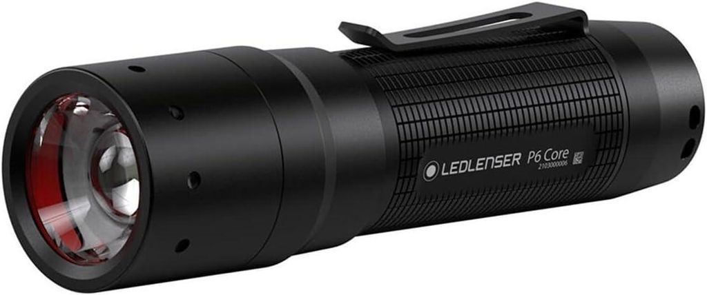 Kompakte LED Taschenlampe P6 Core, 90 Lumen, Advanced Focus System, 6h Laufzeit, ultraleicht, AAA Batterie oder Akku, Clip, Rollschutz,Outdoor,Camping