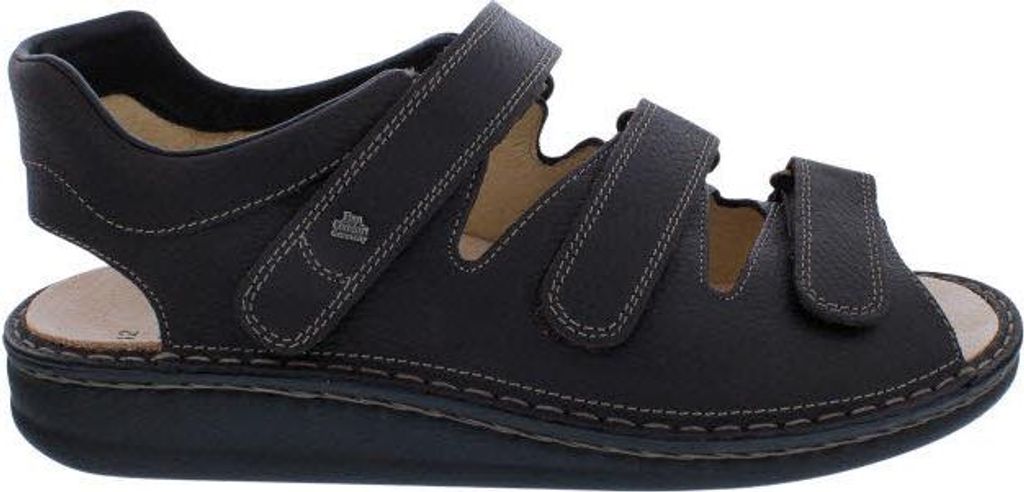 Finn Comfort Sandale Tunis 1511-830445, Glattleder, Dunkelbraun, Fußbett zum Wechseln 44