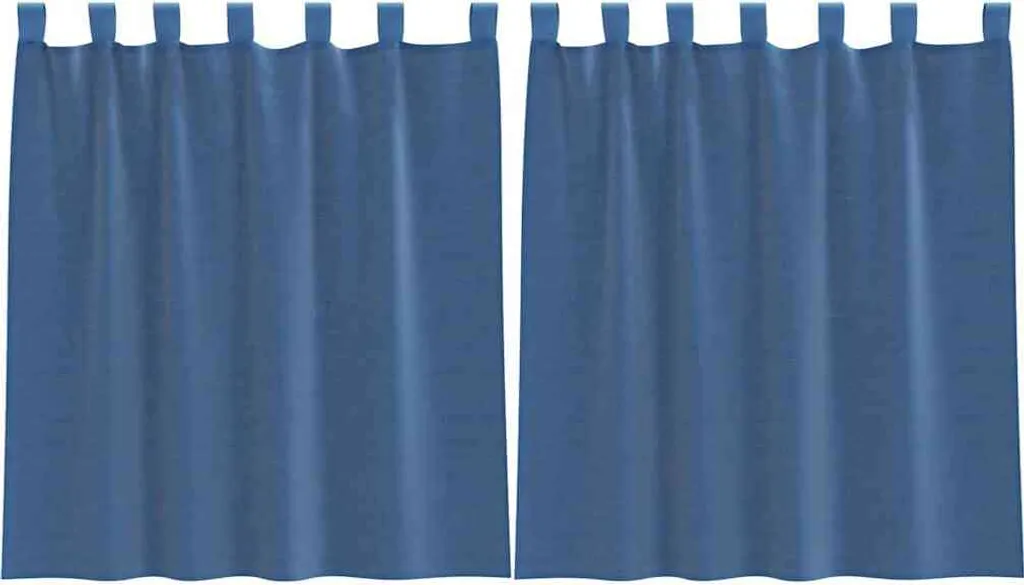 Coppia Tende Voile Blu Reale 140x140 cm vidaXL: Design con Passanti