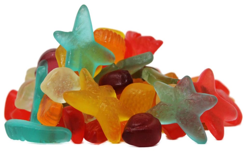 Ovocná směs žvýkaček bez cukru s 5 ovocnými příchutěmi Obrázek produktu 