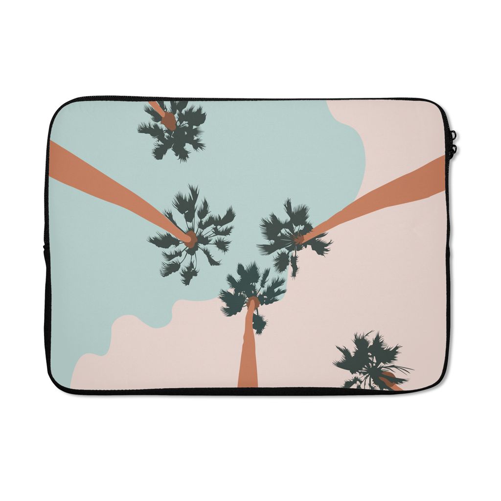 MuchoWow Laptop Hülle 14 ZollSommer - Palmen - Abstrakt Laptoptasche - Laptoptasche - Stoßsicher - Schutzhaube
