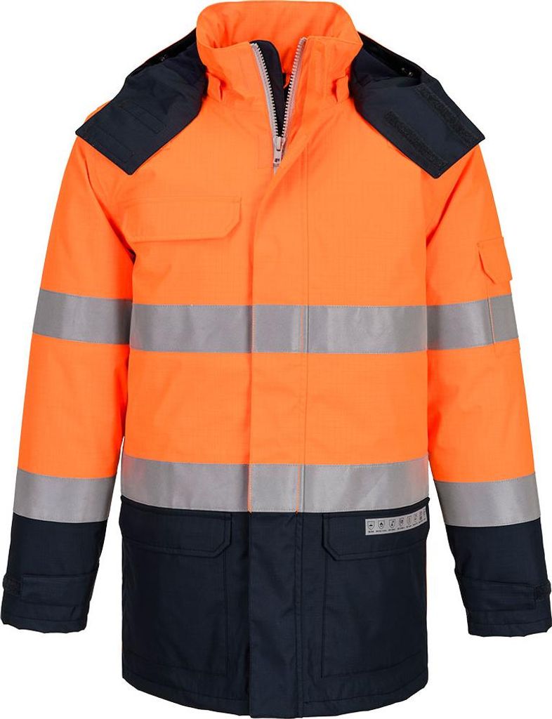 Parka Bizflame Hv - Größe M - Orange/marine - Portwest