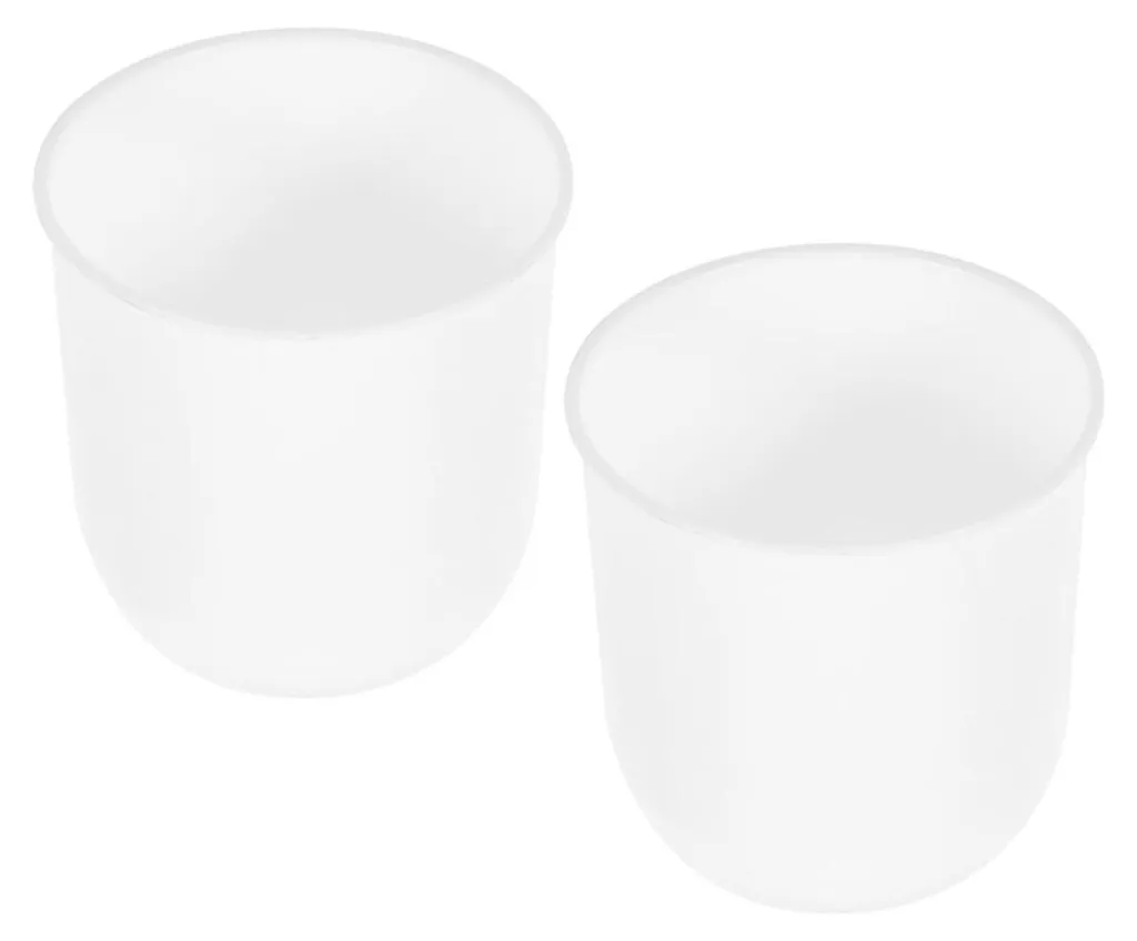 Porte-brosse de toilettes compact 9,5x9,5 cm en plastique résistant