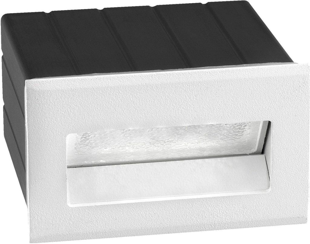 Nova Luce KRYPTON LED Wandeinbauleuchte Weiß 2W IP54 Warmweiss 8,5x8x5,5cm 726403