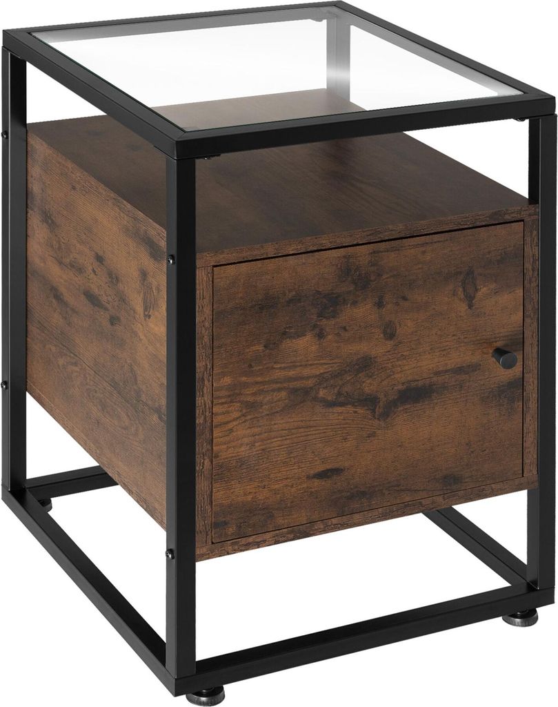 tectake Nachttisch Dudley 40 x 43 x 60,5 cm