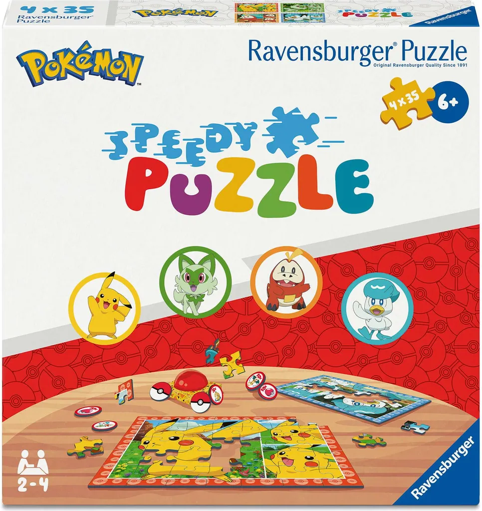 Puzzle Speedy Pokémon Ravensburger 12004179 - Jeu de Rapidité pour Enfant