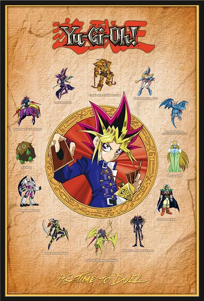 Affiche Yu-Gi-Oh! Yami Yugi avec Cadre Shinsuke Maxi Noir 61x91,5 cm