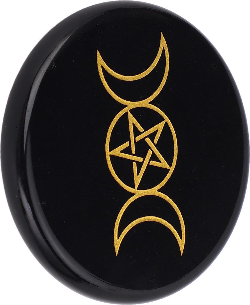 Schwarzer Obsidian Multifunktionaler Taschen-Obsidian-Kristall-Polierstein für zu Hause und das Büro Typ 1