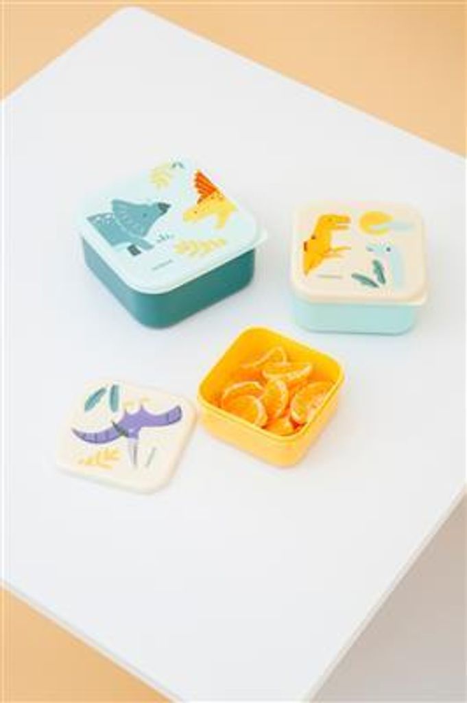 Miniland Brotdosen-Set Kinder Lunchboxen Jurassic BPA-frei