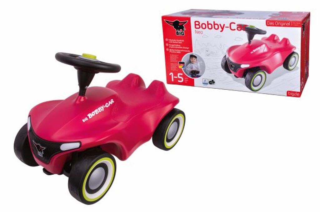 BIG Bobby Car mit Anhänger Pink
