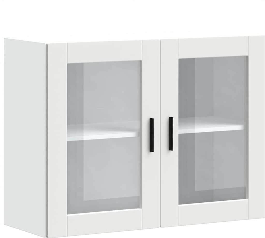Küchen-Hängeschrank mit Glastür Porto Weiß