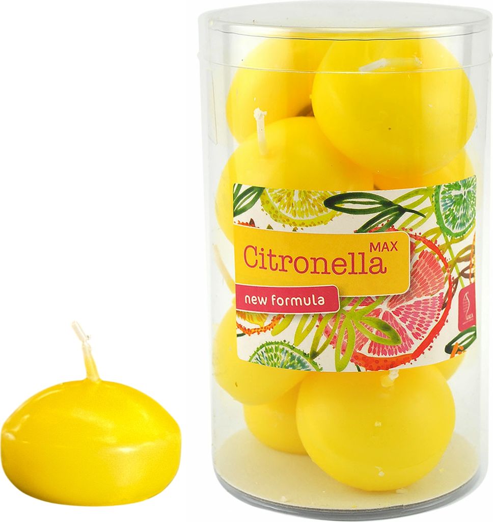 Gala Bougies flottantes jaune citron Ø 45 x 30 mm - 20 Image du produit 