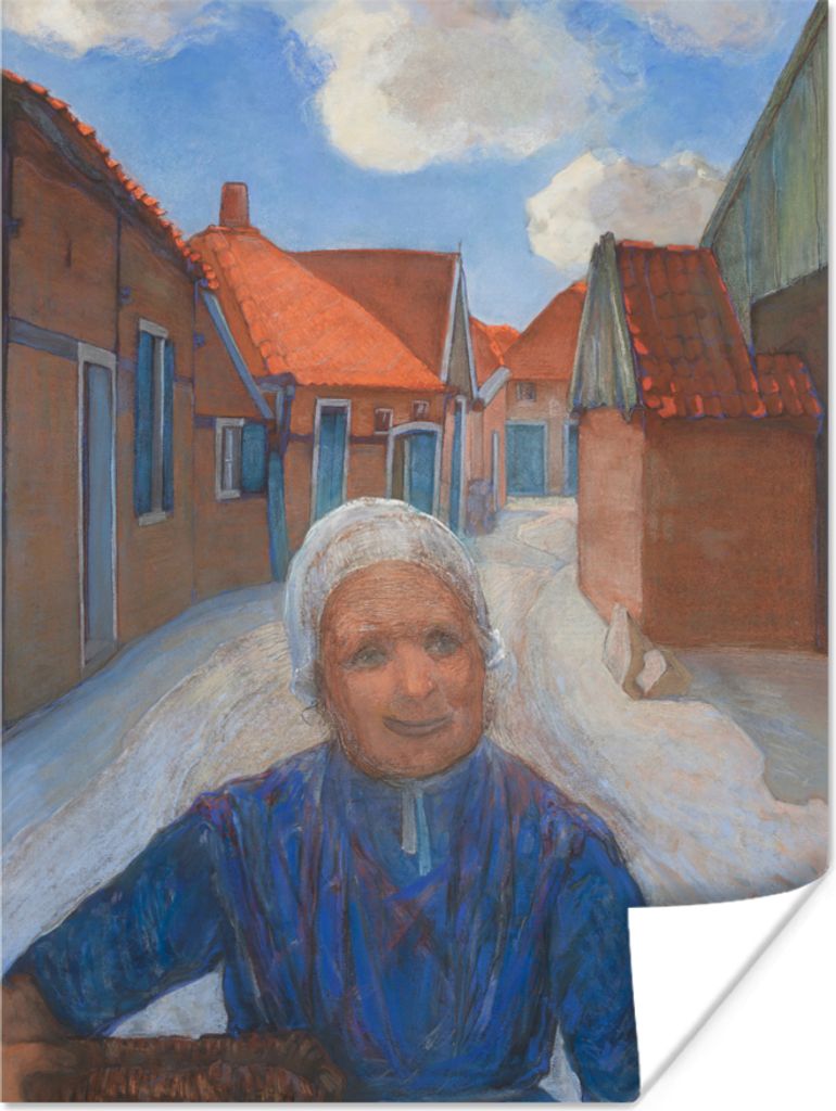 MuchoWow Poster Auf dem Lappenbrink in Winterswijk - Piet Mondrian 120x160 cm - Wandbilder