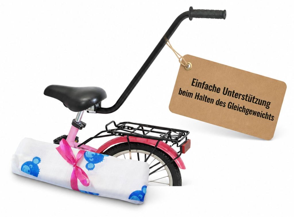 Puky Fahrradlernhilfe Sattel mit Schiebestange black TOP Produktbild 