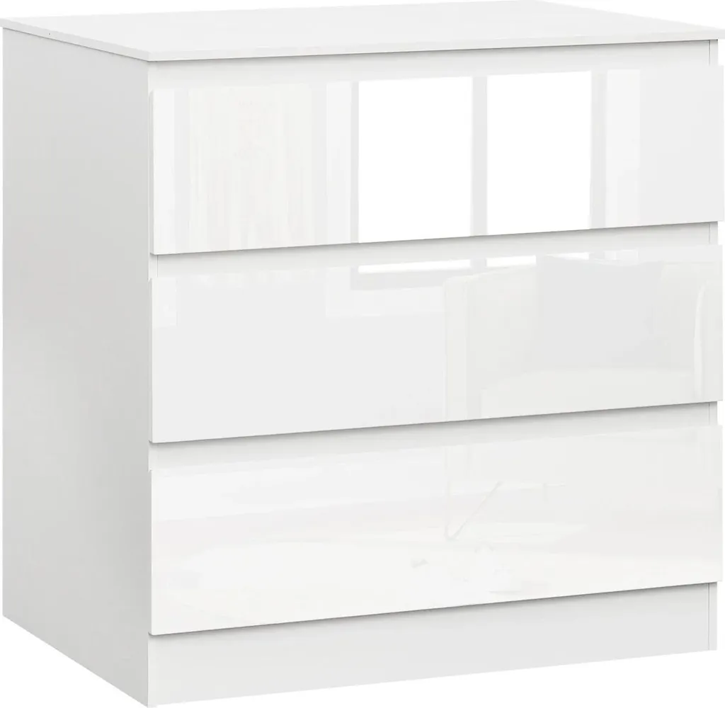 Armoire de rangement 80 cm blanche capacité 50 kg style contemporain