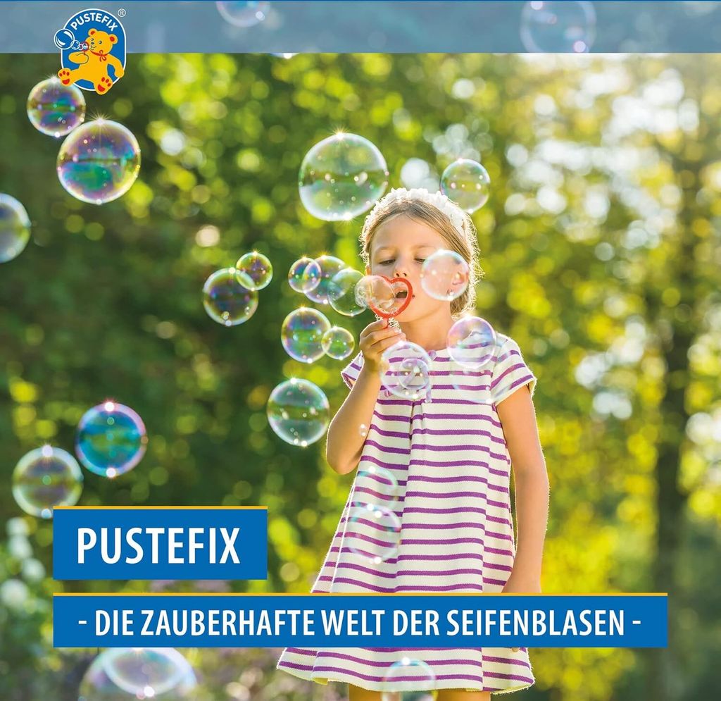 Pustefix – Mini-Mix 3 Bubble-Ringe + 70 ml Produktbild 