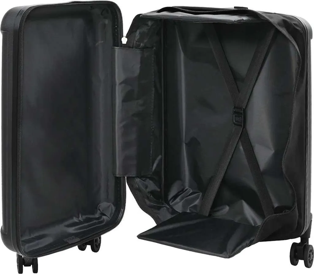 Valigia Rigida vidaXL ABS Nera 66cm | Bagaglio da Stiva Sicuro