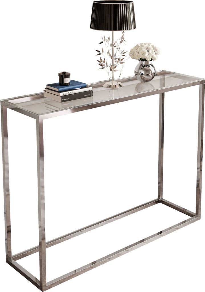 Konsolentisch MODERN GLASS CHROM 100 cm Chrom / Produktbild 3