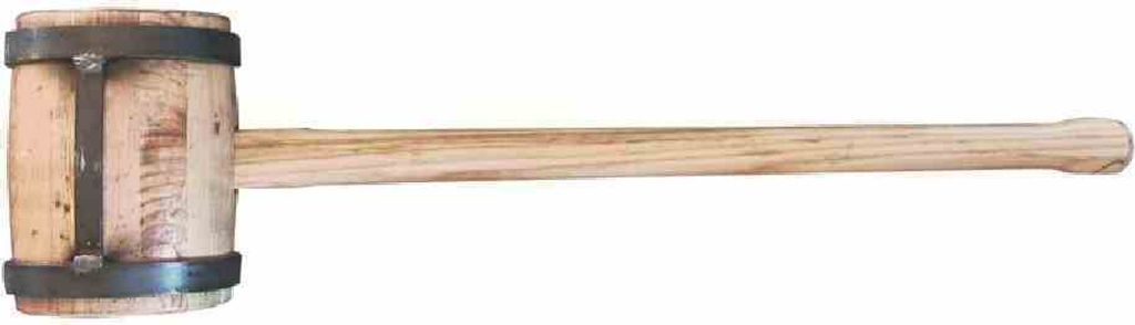 TRIUSO 6HSV Holzschlegel 6kg mit Flacheisen Produktbild 