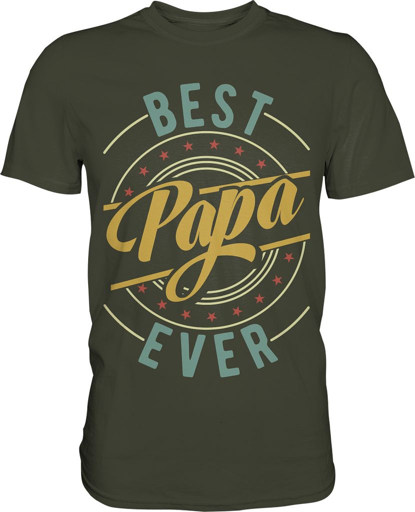 Bester Papa Ever Vatertag Geschenk Vater T-Shirt – Urban Produktbild 