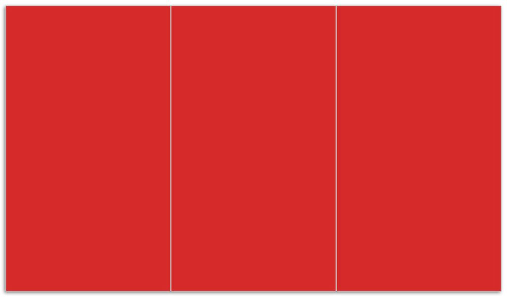 Wallario Herdabdeckplatte aus Glas, Größe 90 x 52 cm 3-teilig, Motiv Rot
