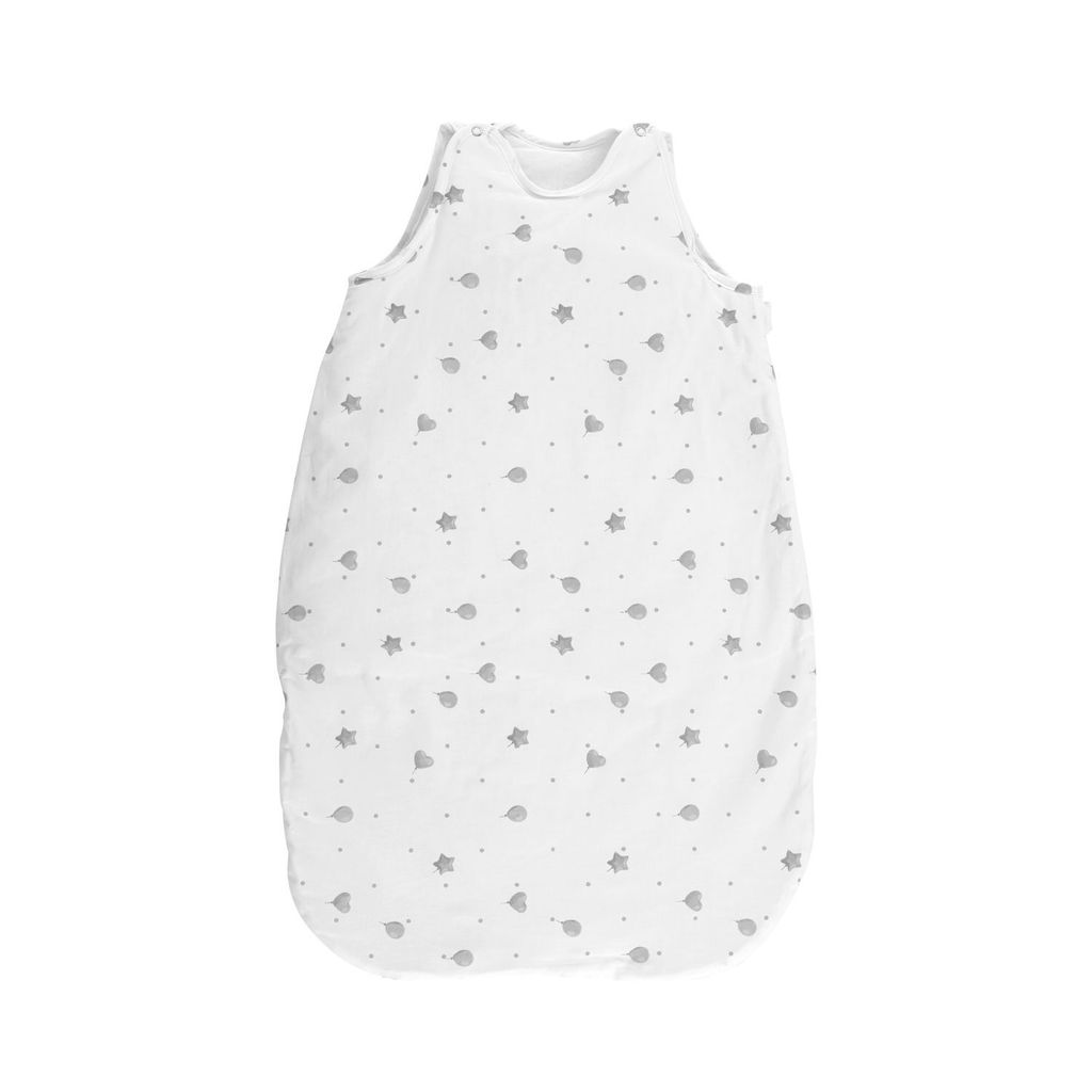 Lorelli Baby-Sommerschlafsack Summer, Lnge 100 cm Breite 50 cm, 100% Baumwolle wei Sterne