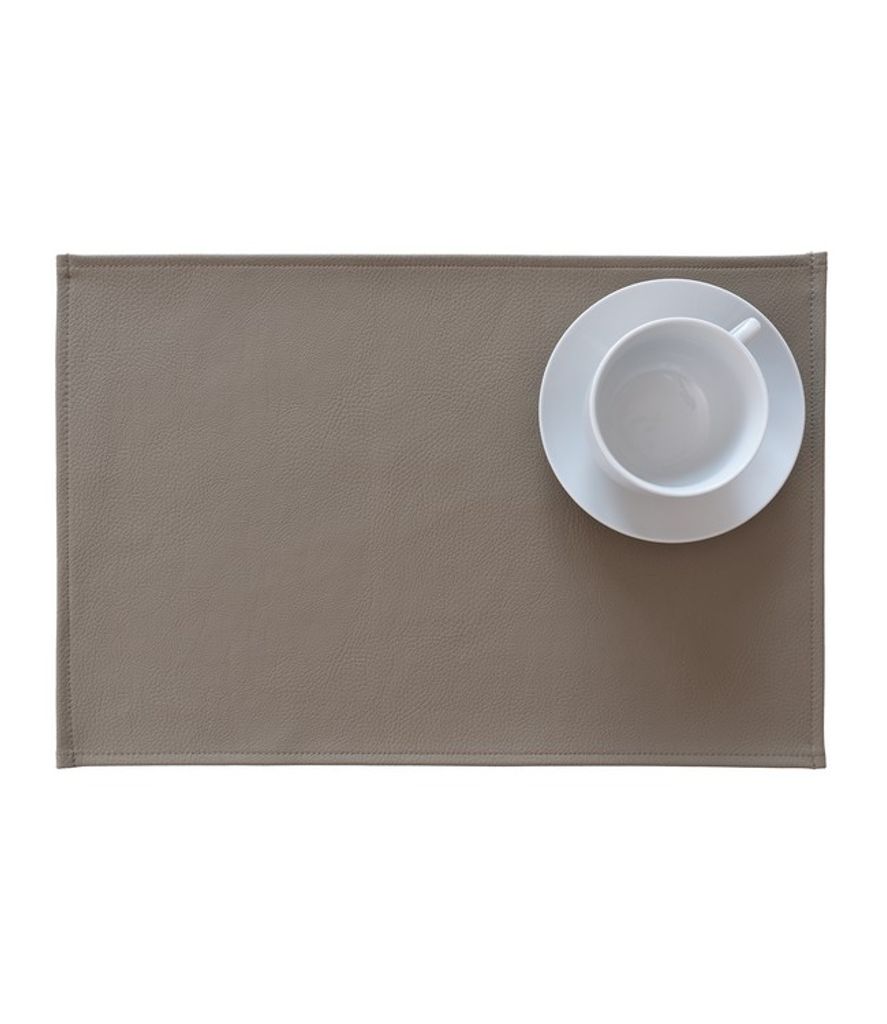 Tischset Kunstleder taupe 45x30 cm Produktbild 